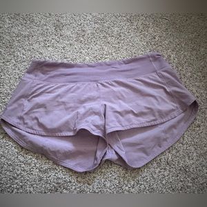 Speed up Shorts 2.5” in light purple